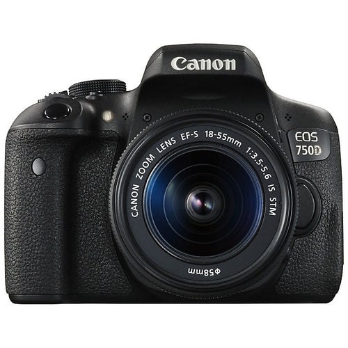 Canon EOS 750D Digital SLR with 18-55mm IS STM Lens, HD 1080p, 24.2MP, Wi-Fi, NFC, 3.0